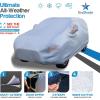 imageEzyShade 10Layer SUV Car Cover Waterproof All Weather See Vehicle SizeChart for Accurate Fit Outdoor Full Exterior Covers for Automobiles Heavy Duty Tarp Jeep Rav4 CRV Size S3 See SizeChartReflective