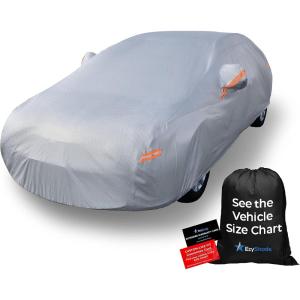 imageEzyShade 10Layer SUV Car Cover Waterproof All Weather See Vehicle SizeChart for Accurate Fit Outdoor Full Exterior Covers for Automobiles Heavy Duty Tarp Jeep Rav4 CRV Size S3 See SizeChartReflective
