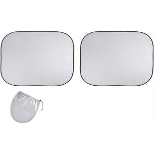 imageEzyShade Windshield Sun Shade with ShieldX Reflective Technology See Vehicle SizeChart Foldable Car Sunshade for Front Windshield Window Car SUV Van Truck Sun Visor Heat Shield Sports S SizeXSmall